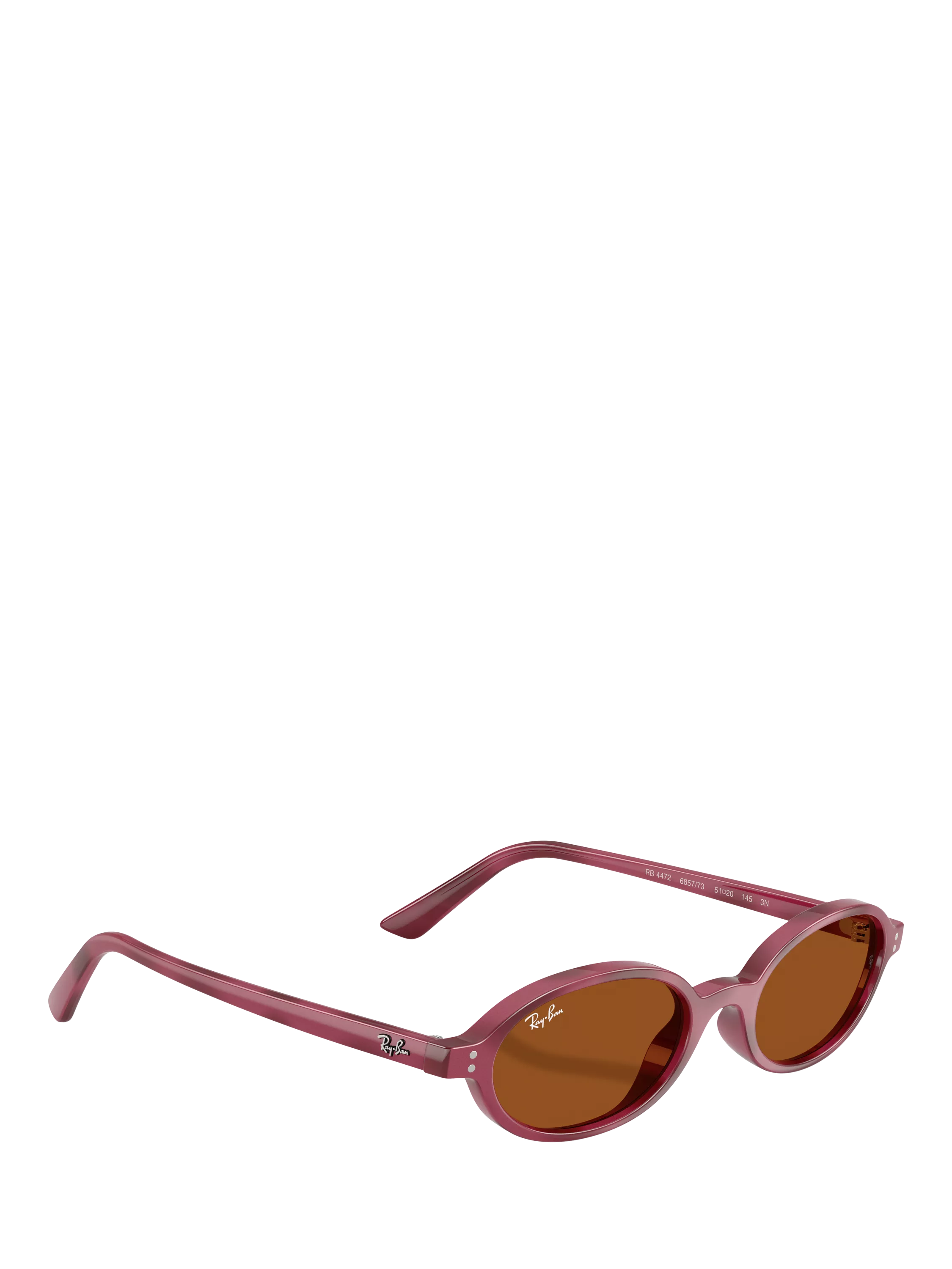Ray-Ban RB4472 oval sunglasses violet havana purple frame - British product
