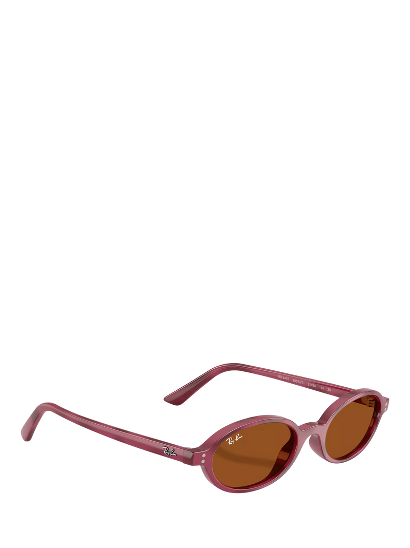 Ray-Ban RB4472 oval sunglasses violet havana purple frame - British product