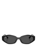 Ray-Ban irregular sunglasses black frame 56mm lens, imported from the UK