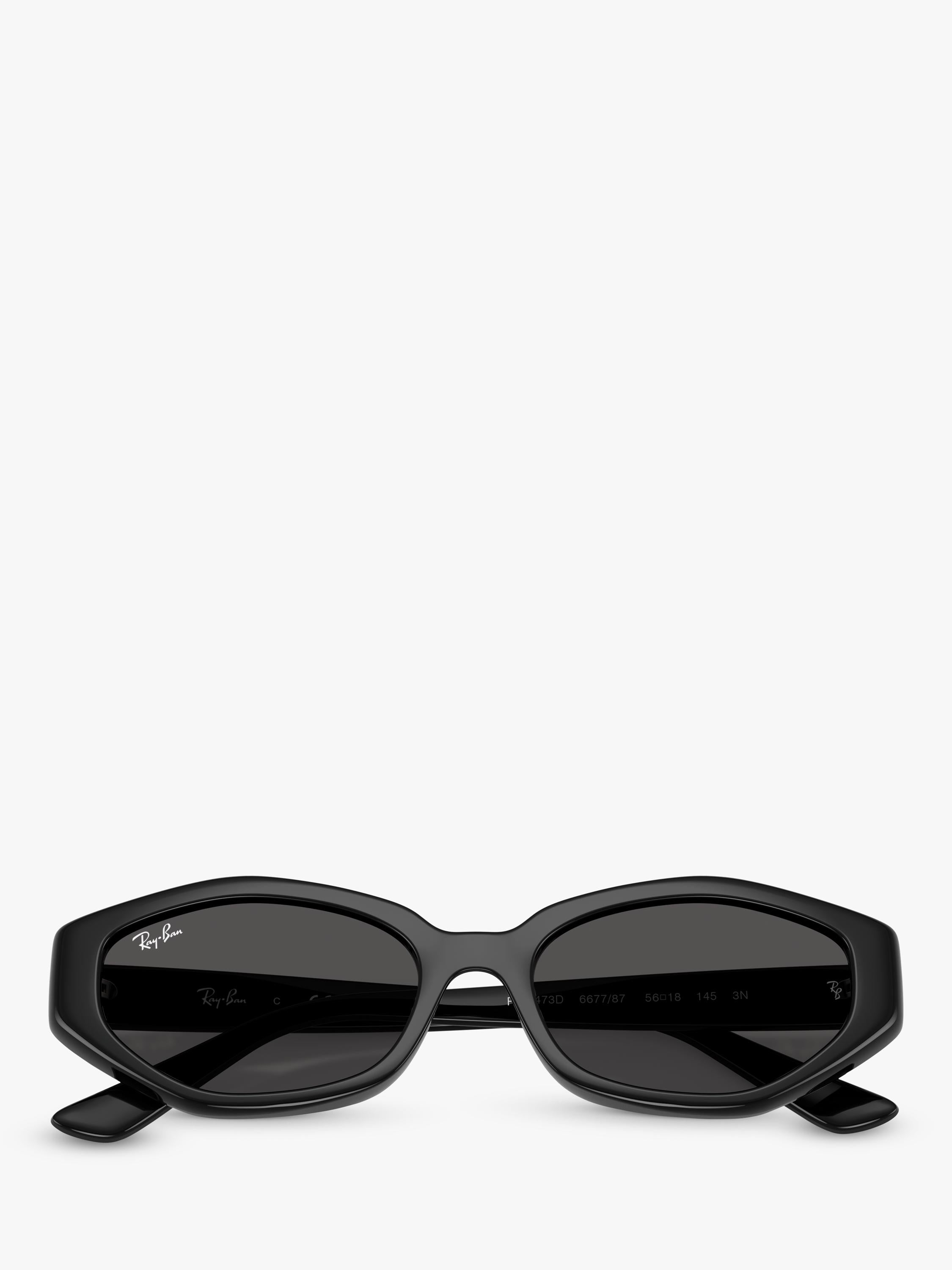 Ray-Ban irregular sunglasses black frame 56mm lens, imported from the UK