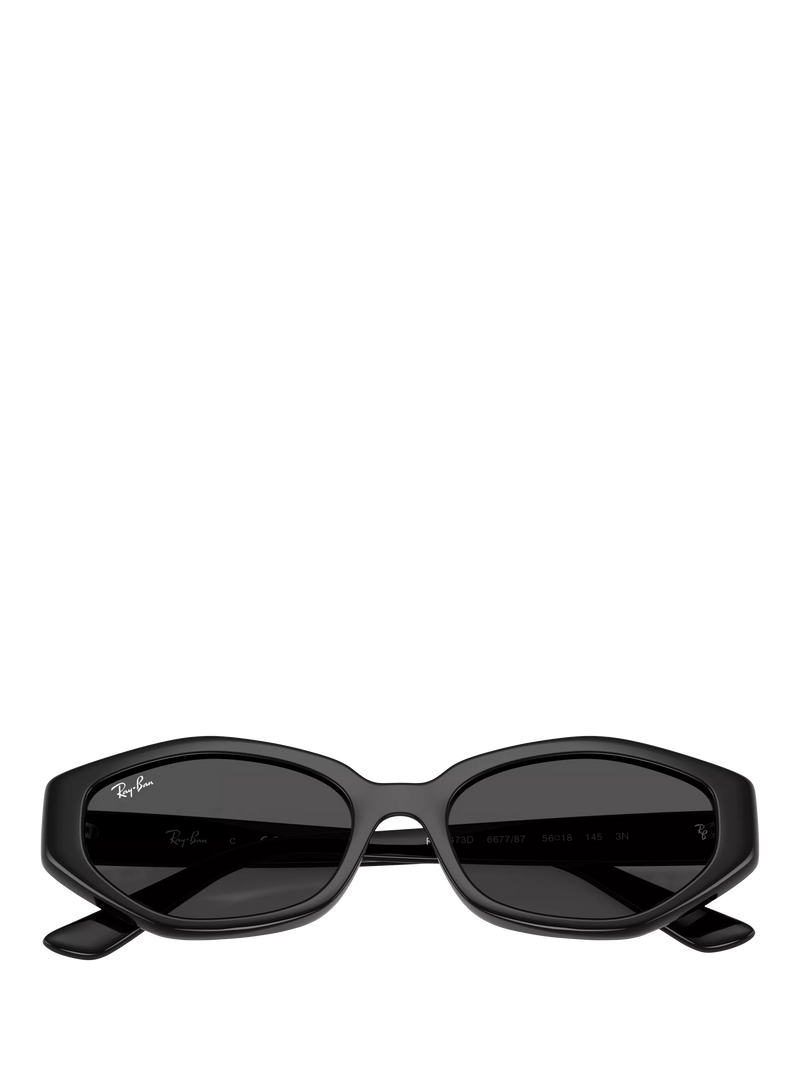 Ray-Ban irregular sunglasses black frame 56mm lens, imported from the UK