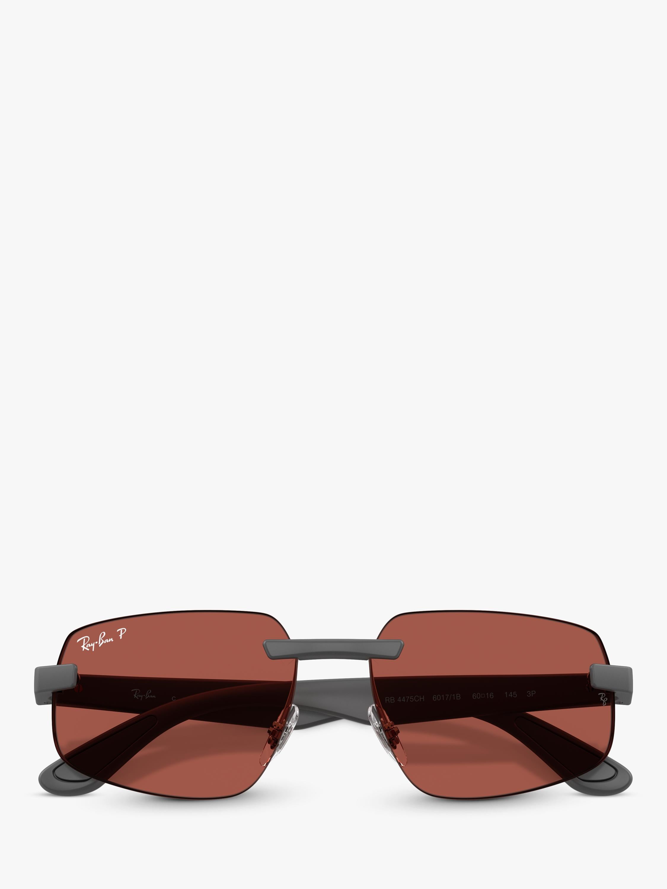 Ray-Ban RB4475CH men's ultra polarized rectangular sunglasses (British brand)