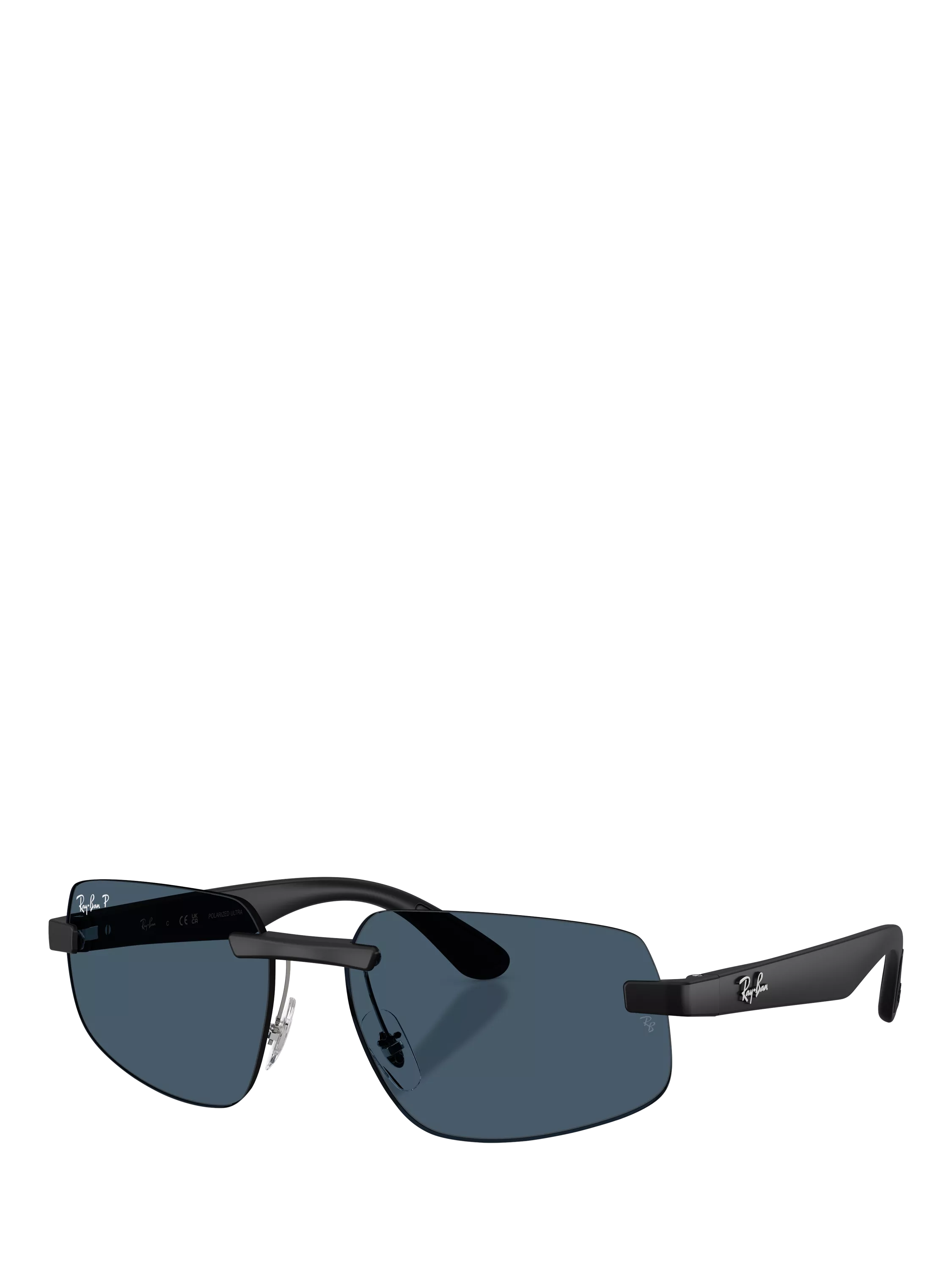 Ray-Ban RB4475CH Men's Ultra Polarised Rectangular Sunglasses