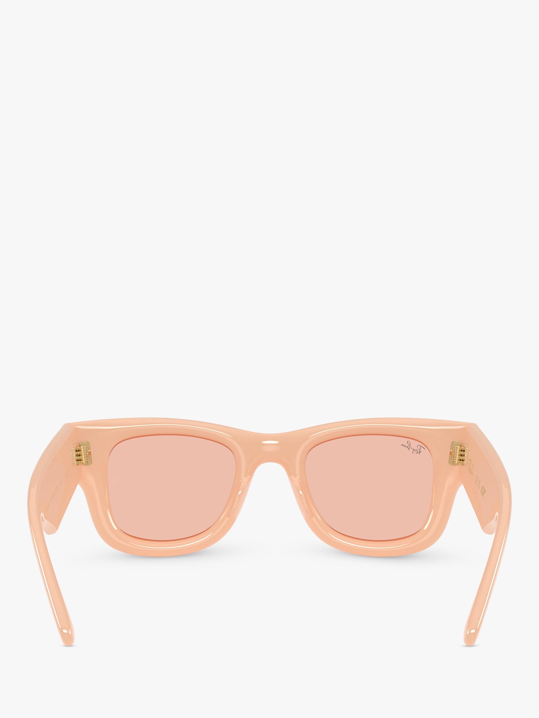 Ray-Ban square sunglasses solid nude/pink - British product