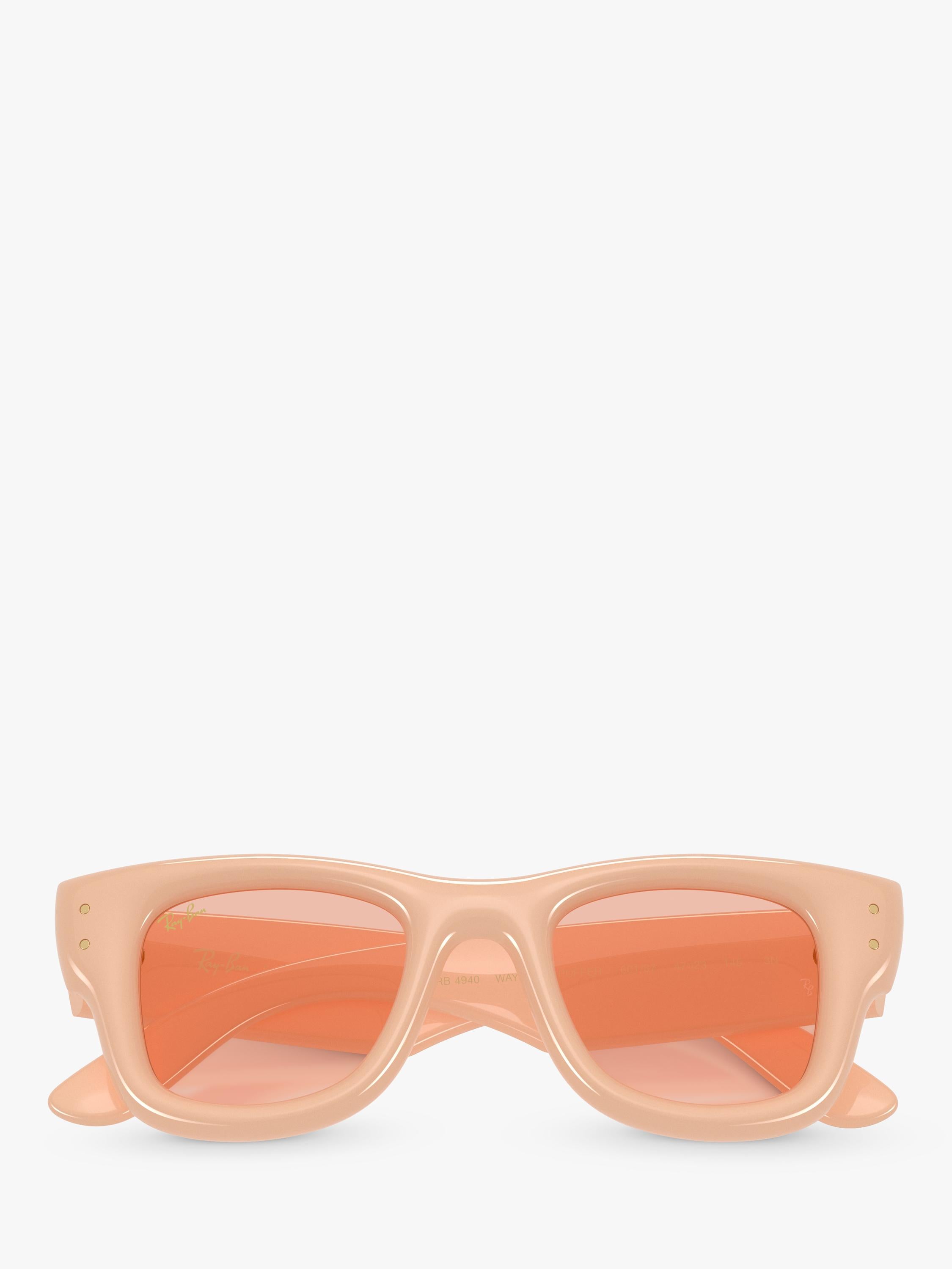Ray-Ban square sunglasses solid nude/pink - British product