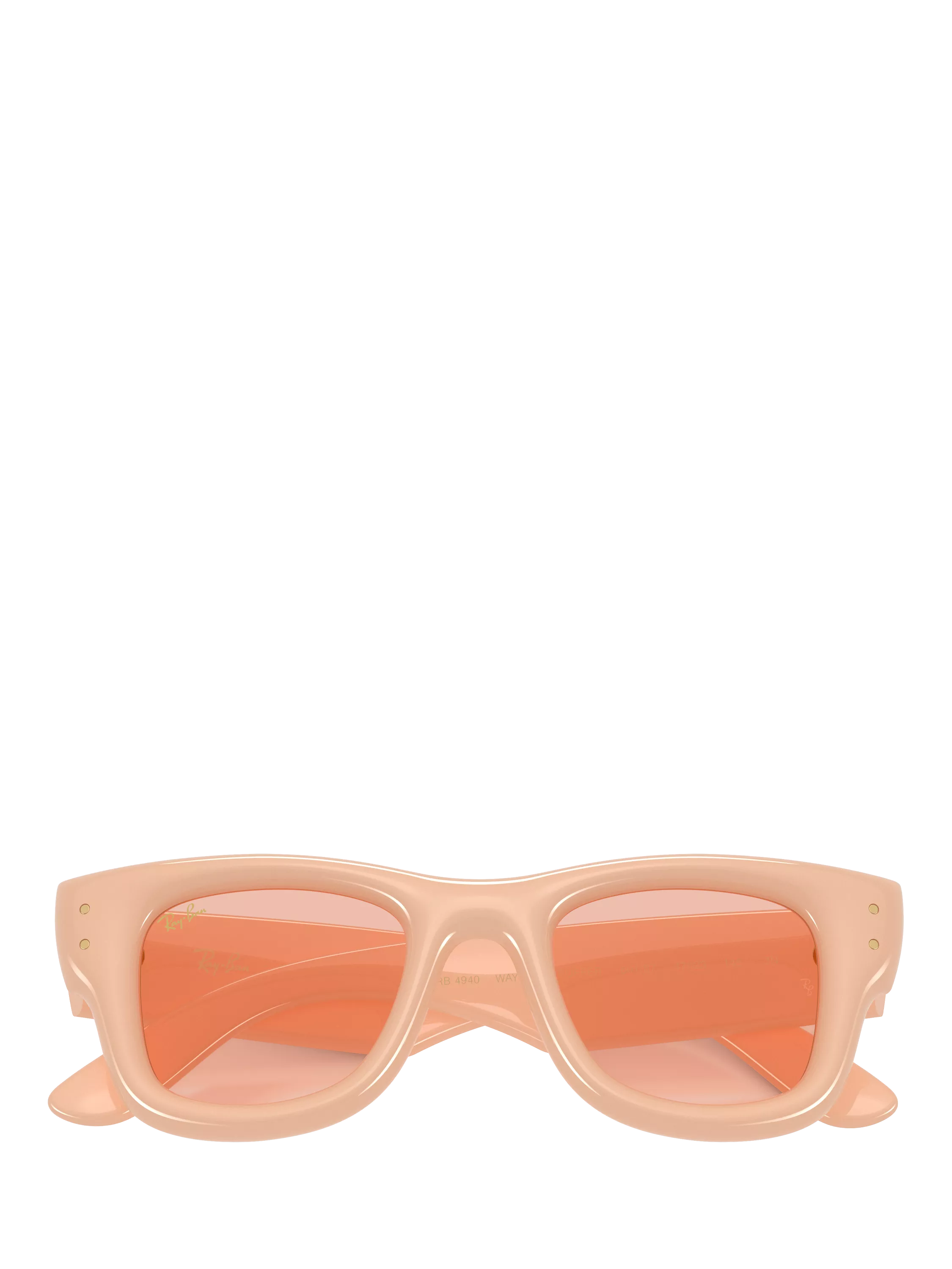 Ray-Ban square sunglasses solid nude/pink - British product