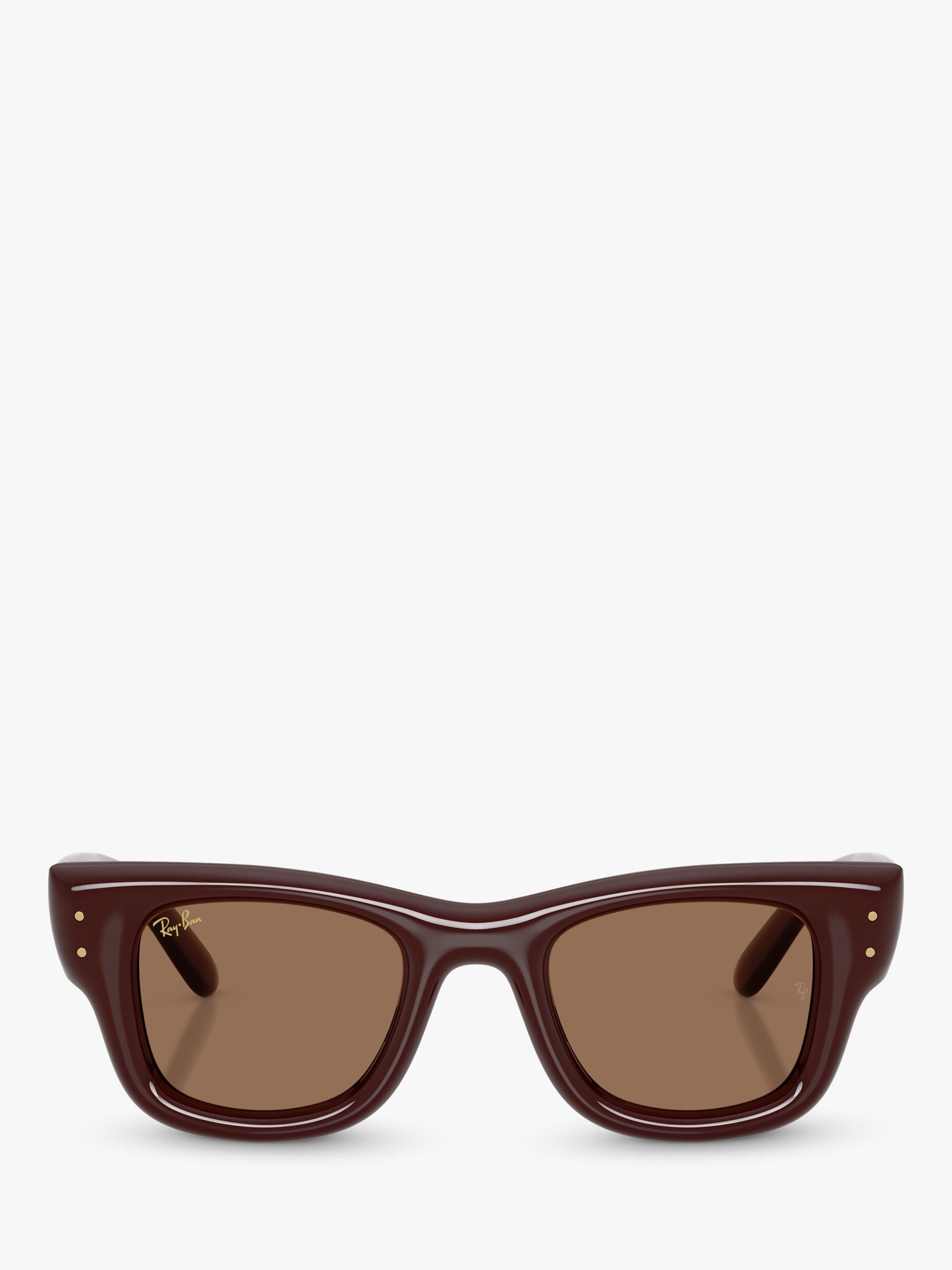 Ray-Ban RB4940 rectangular sunglasses dark brown (British brand)
