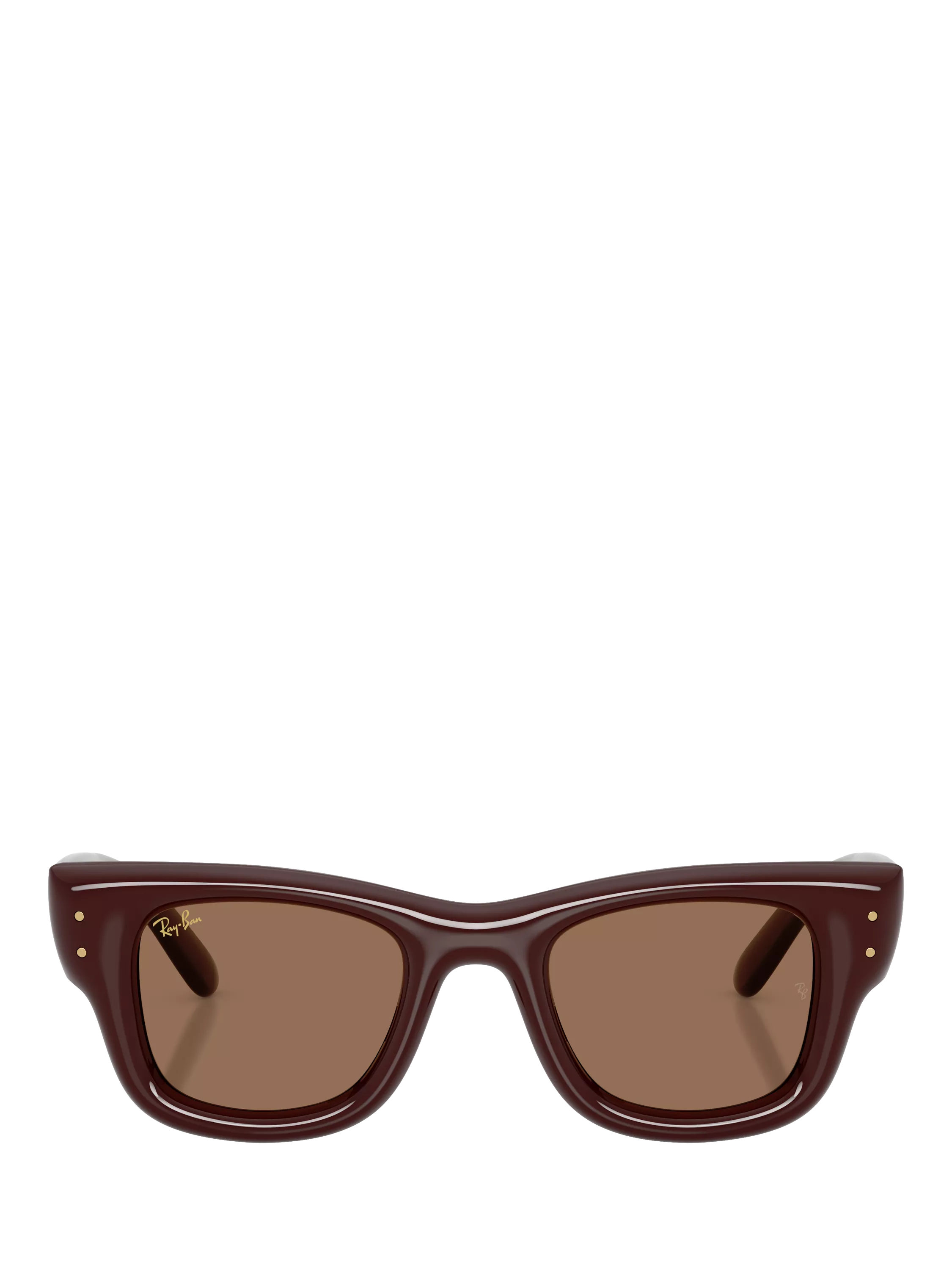 Ray-Ban RB4940 rectangular sunglasses dark brown (British brand)