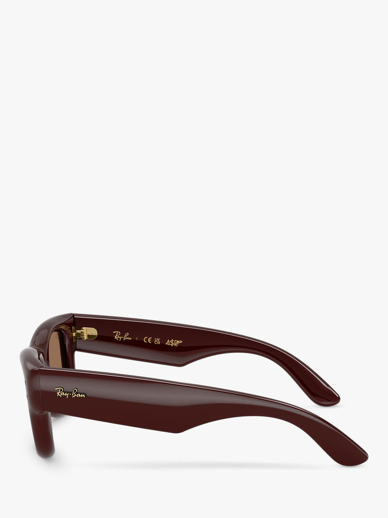 Ray-Ban RB4940 rectangular sunglasses dark brown (British brand)