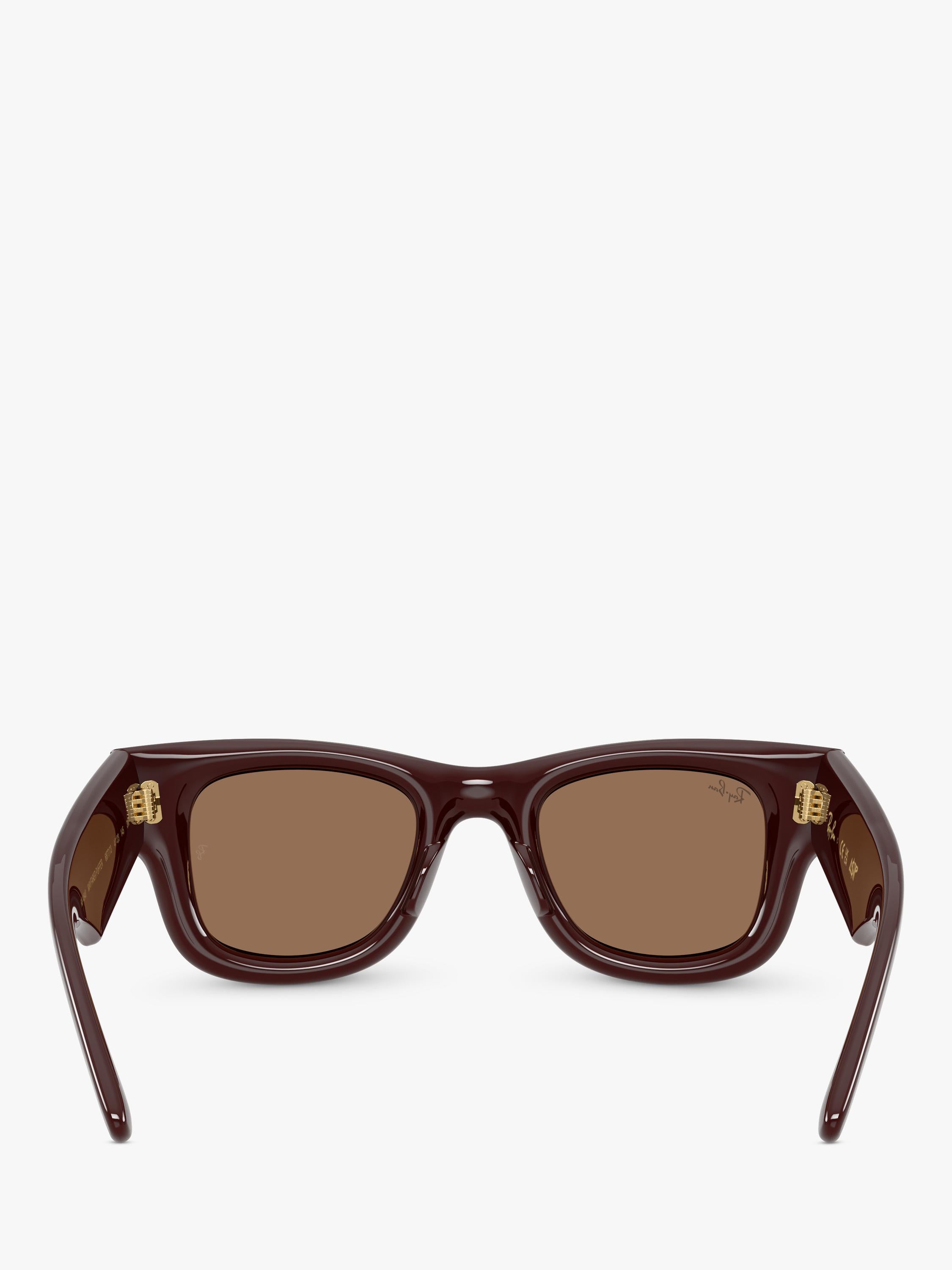 Ray-Ban RB4940 rectangular sunglasses dark brown (British brand)