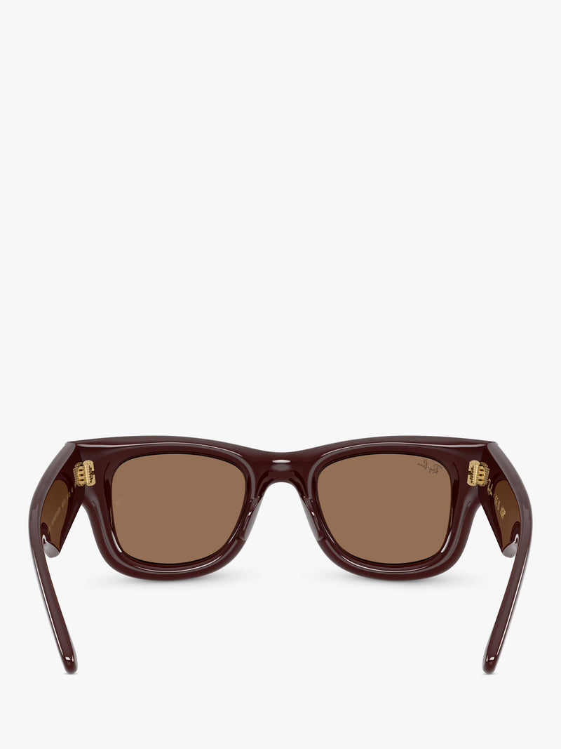 Ray-Ban RB4940 rectangular sunglasses dark brown (British brand)