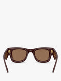 Ray-Ban RB4940 rectangular sunglasses dark brown (British brand)