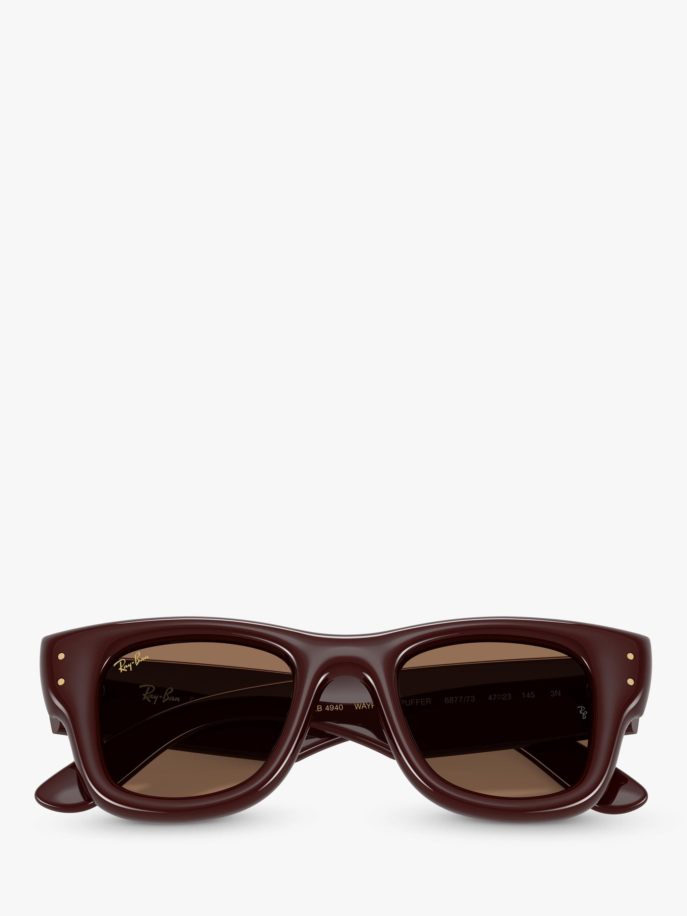 Ray-Ban RB4940 rectangular sunglasses dark brown (British brand)