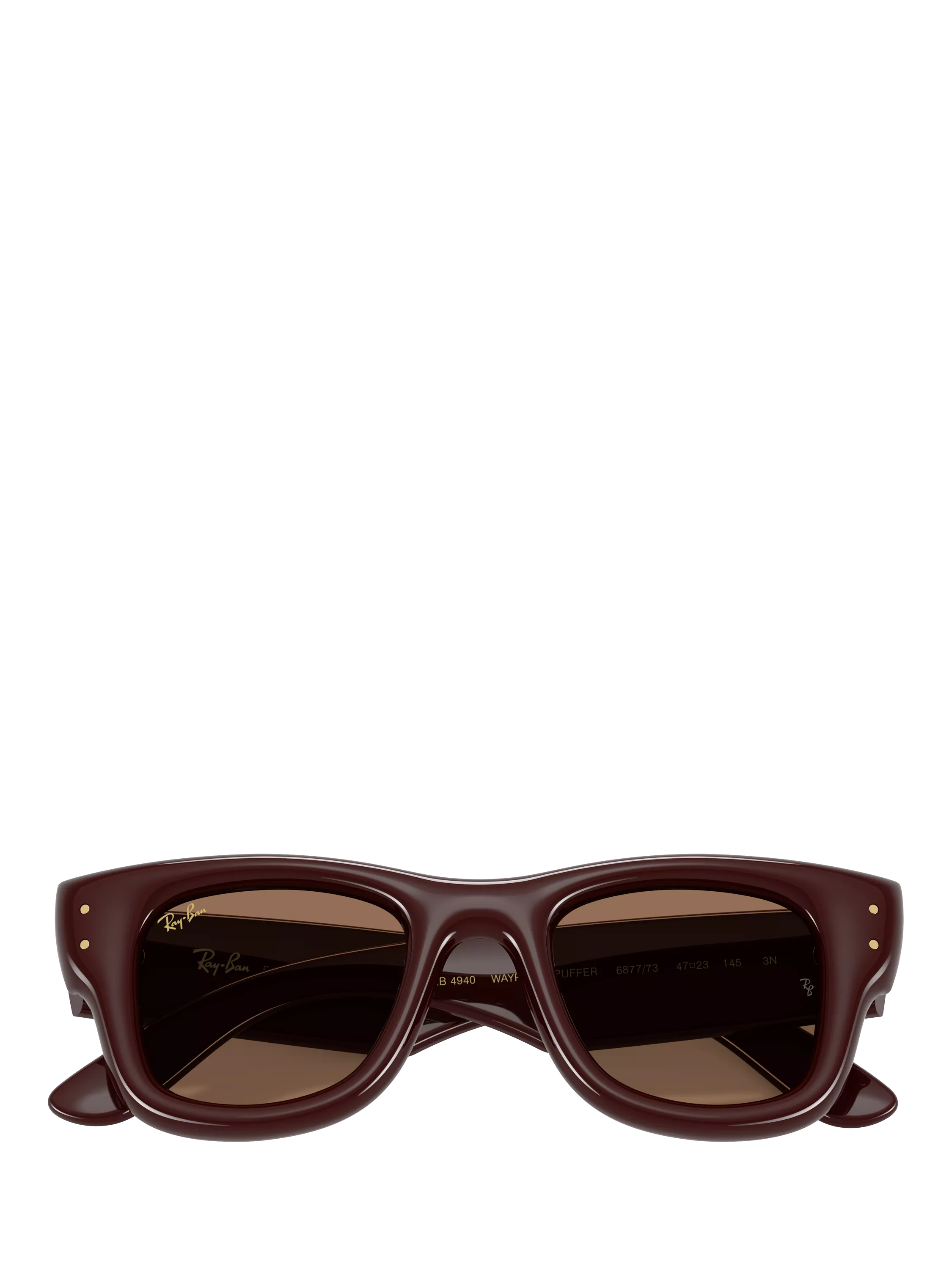 Ray-Ban RB4940 rectangular sunglasses dark brown (British brand)