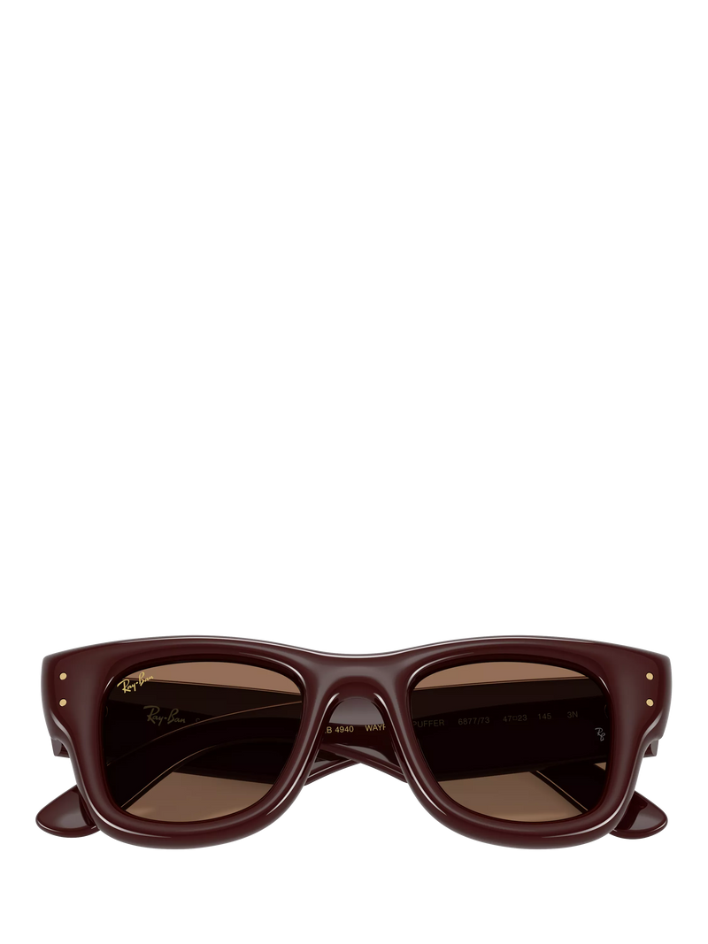 Ray-Ban RB4940 rectangular sunglasses dark brown (British brand)