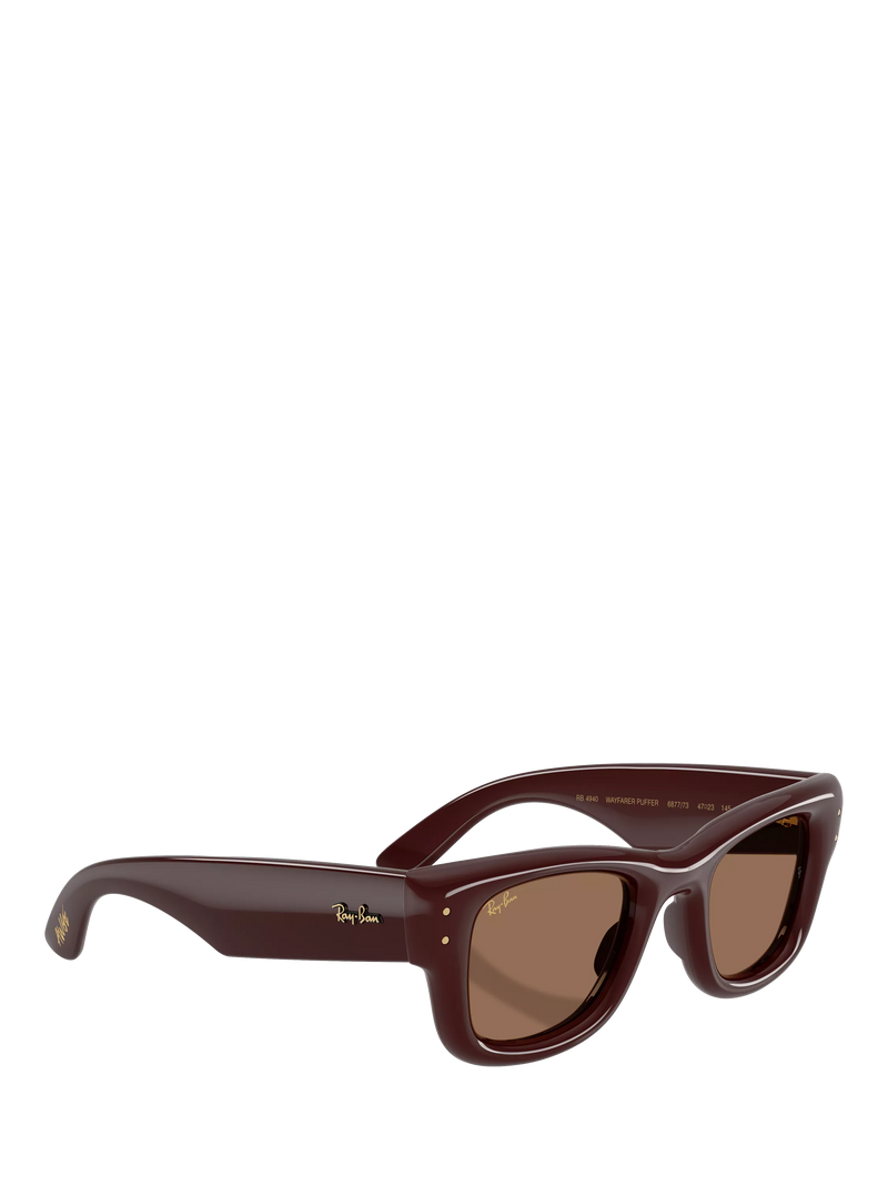 Ray-Ban RB4940 rectangular sunglasses dark brown (British brand)