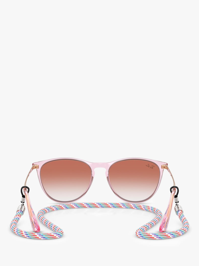 Ray-Ban RJ9060S kids oval sunglasses transparent violet red gradient - British product