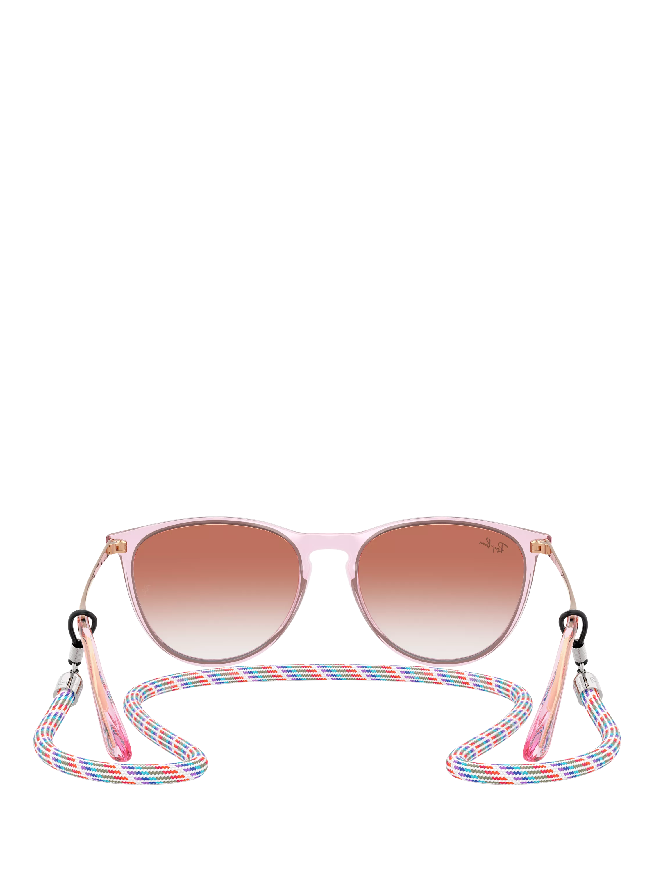 Ray-Ban RJ9060S kids oval sunglasses transparent violet red gradient - British product