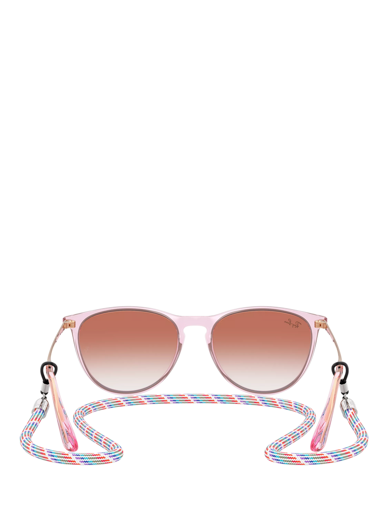 Ray-Ban RJ9060S kids oval sunglasses transparent violet red gradient - British product
