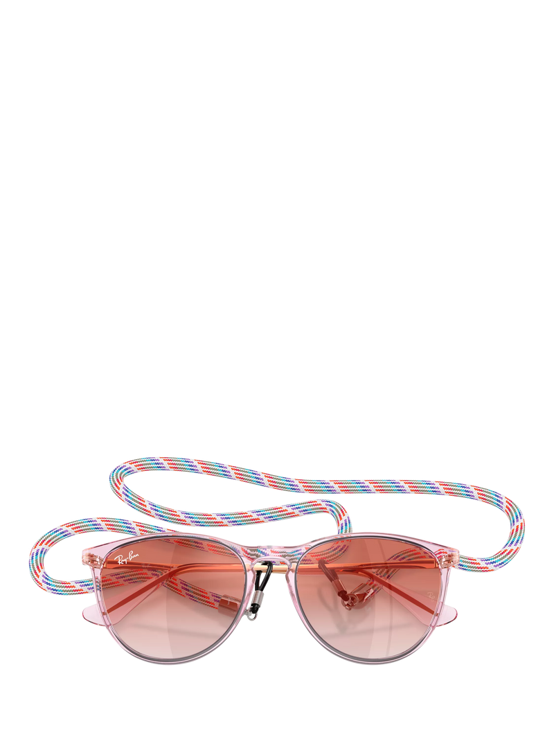 Ray-Ban RJ9060S kids oval sunglasses transparent violet red gradient - British product