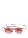 Ray-Ban RJ9060S kids oval sunglasses transparent violet red gradient - British product