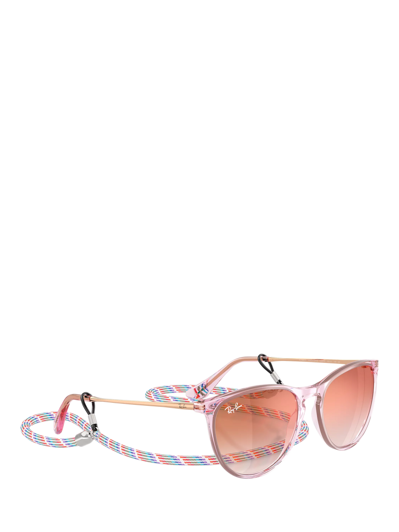 Ray-Ban RJ9060S kids oval sunglasses transparent violet red gradient - British product