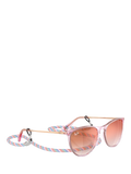 Ray-Ban RJ9060S kids oval sunglasses transparent violet red gradient - British product