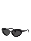 Swarovski cat eye sunglasses black (British brand)