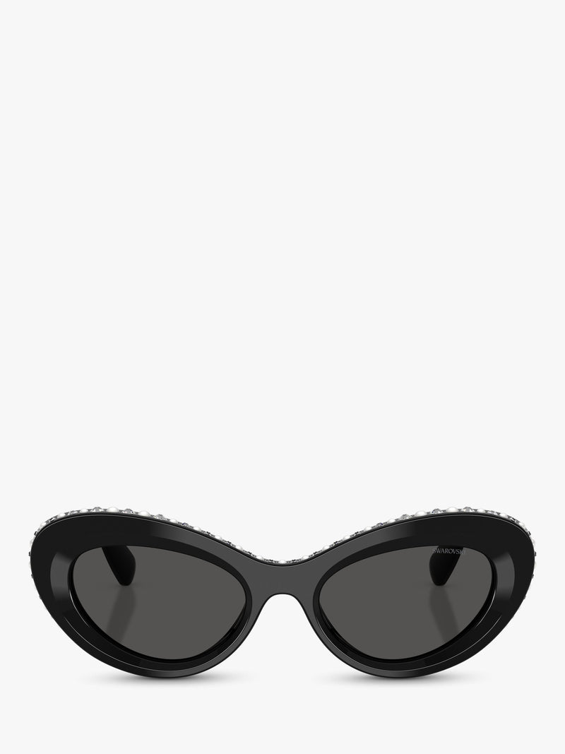 Swarovski cat eye sunglasses black (British brand)