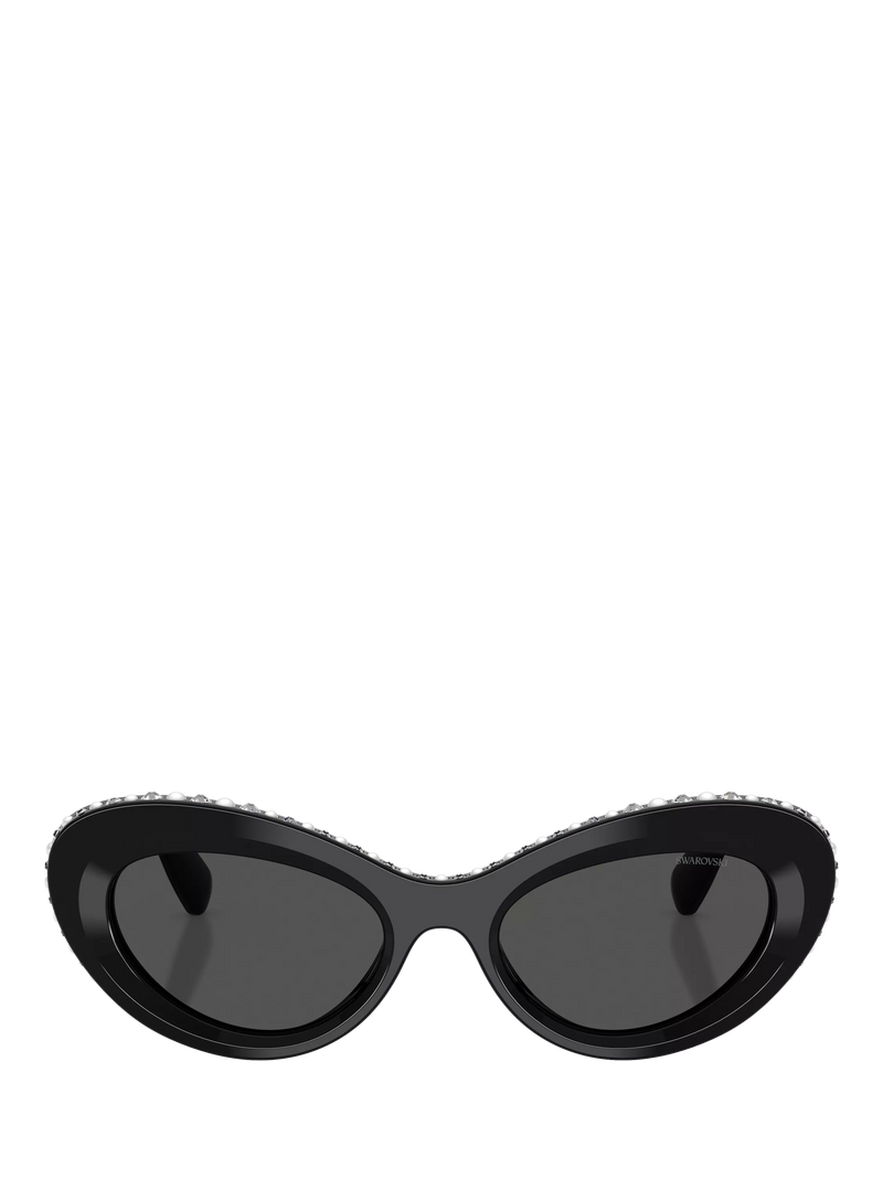 Swarovski cat eye sunglasses black (British brand)