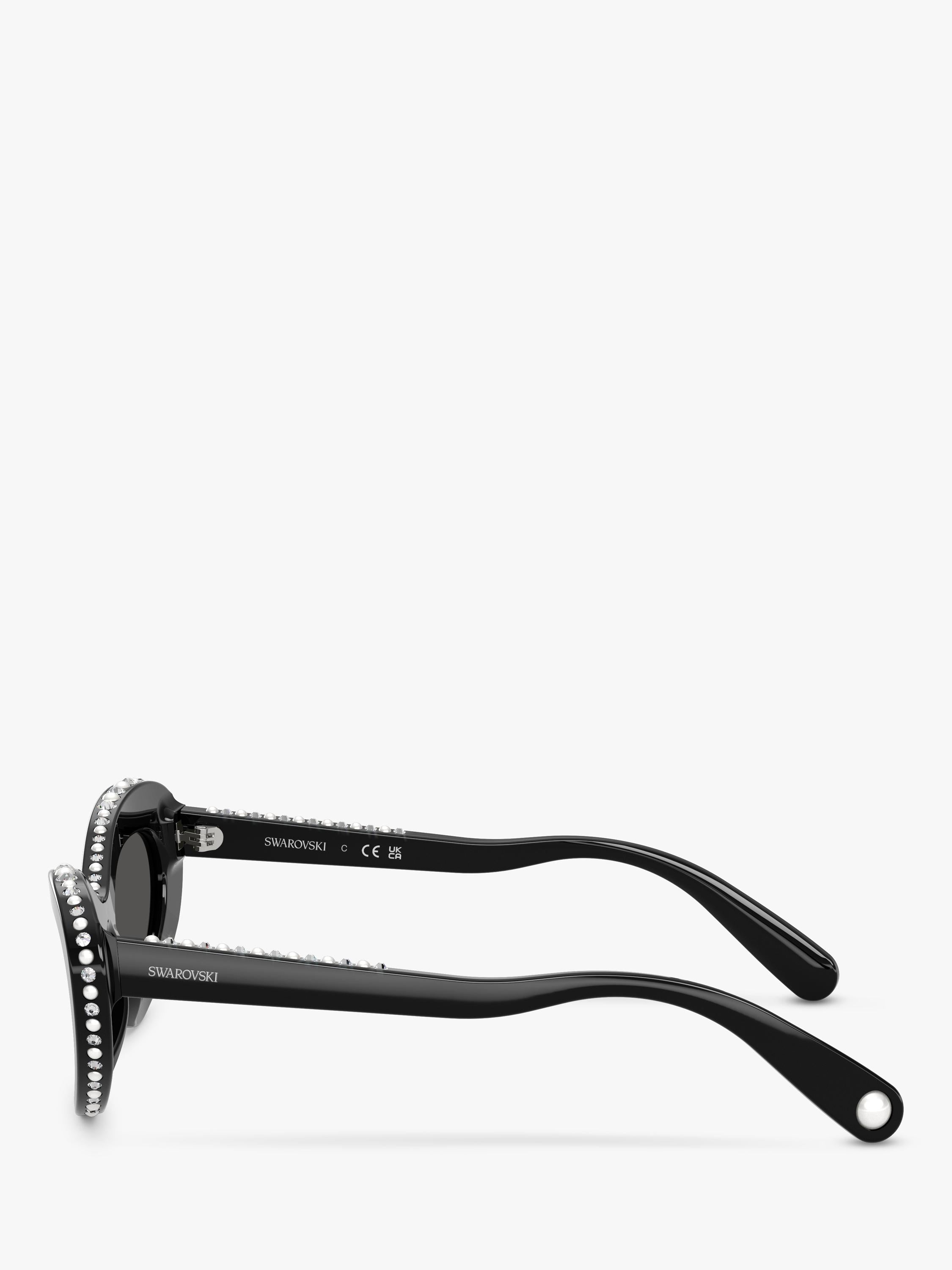 Swarovski cat eye sunglasses black (British brand)