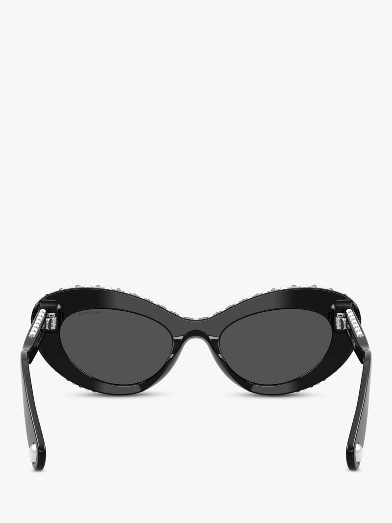 Swarovski cat eye sunglasses black (British brand)