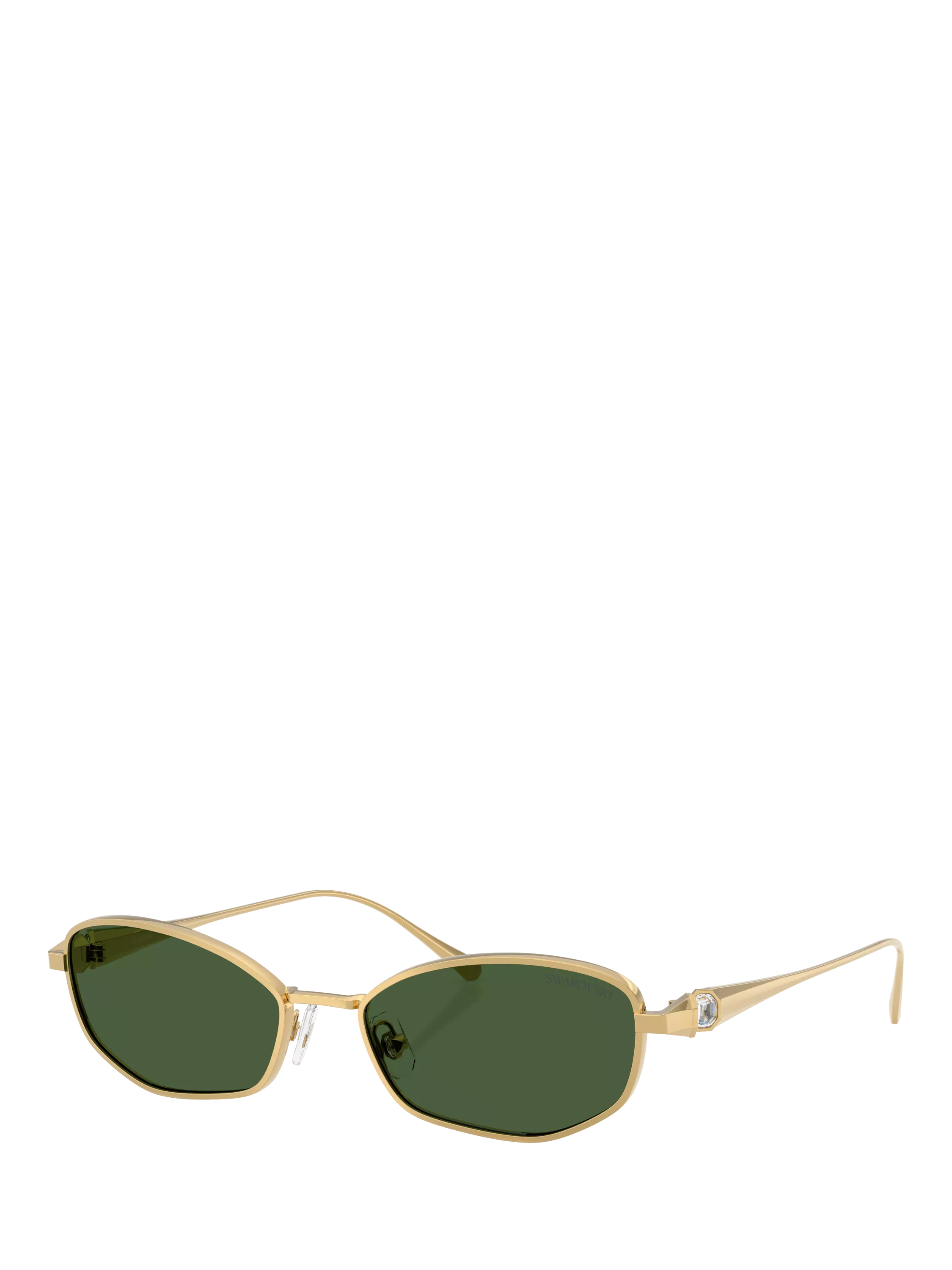 Swarovski pillow sunglasses gold green - British product