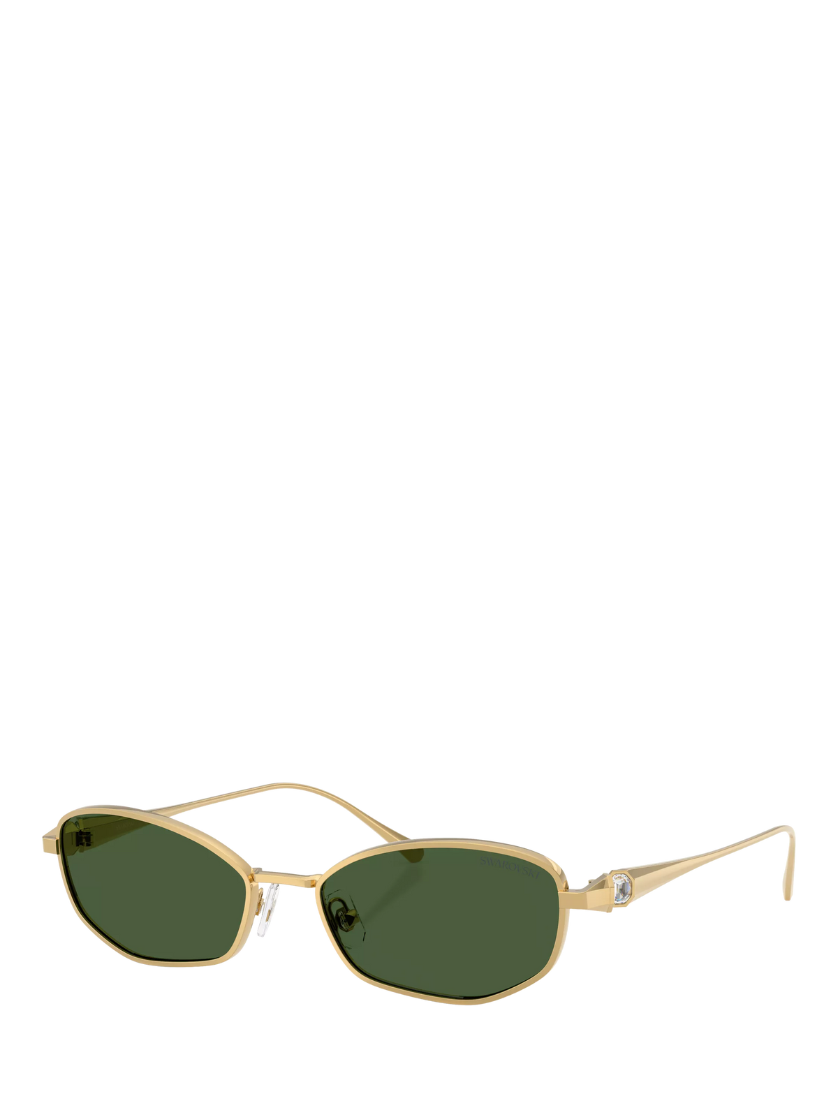 Swarovski pillow sunglasses gold green - British product