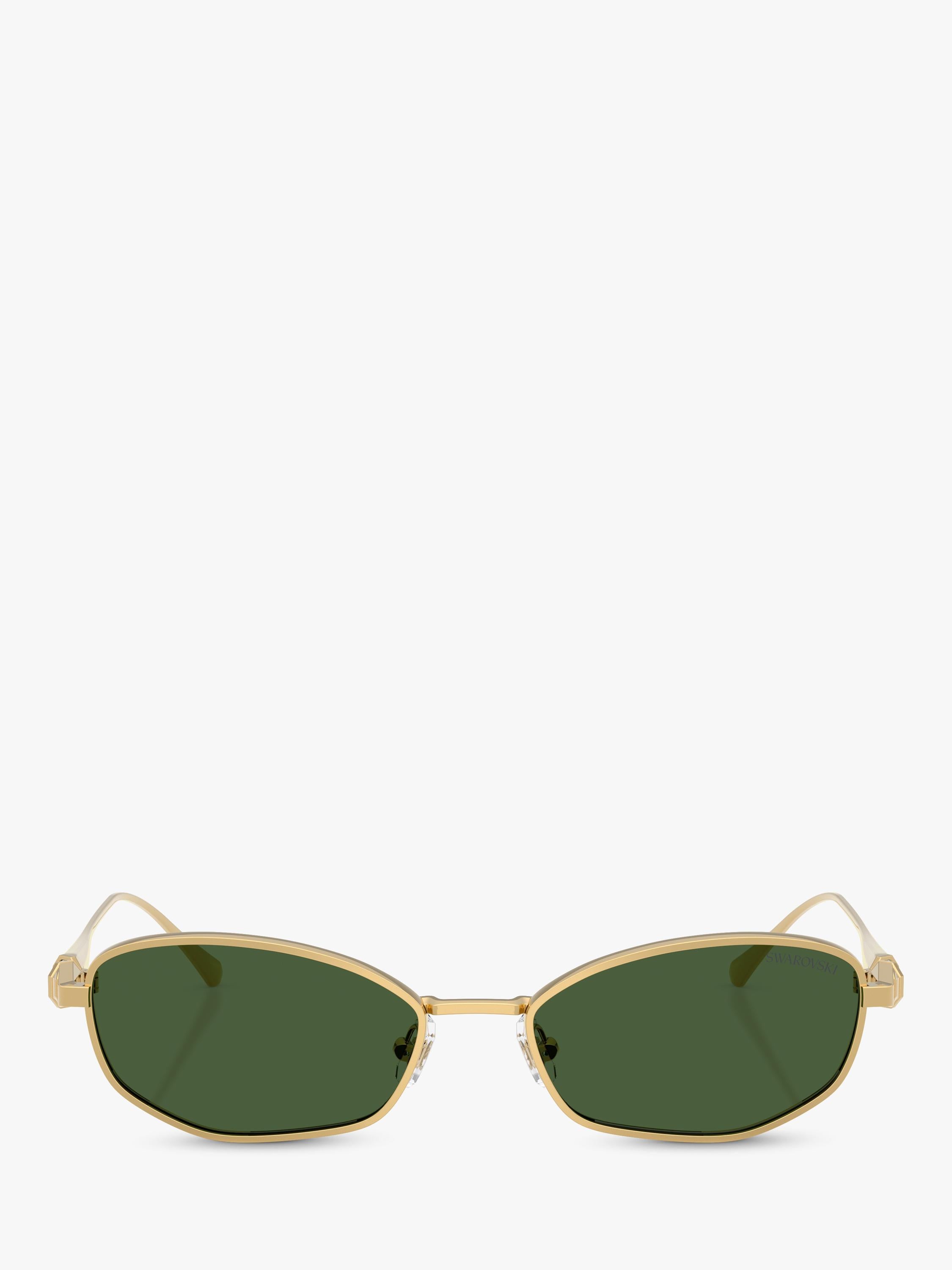 Swarovski pillow sunglasses gold green - British product