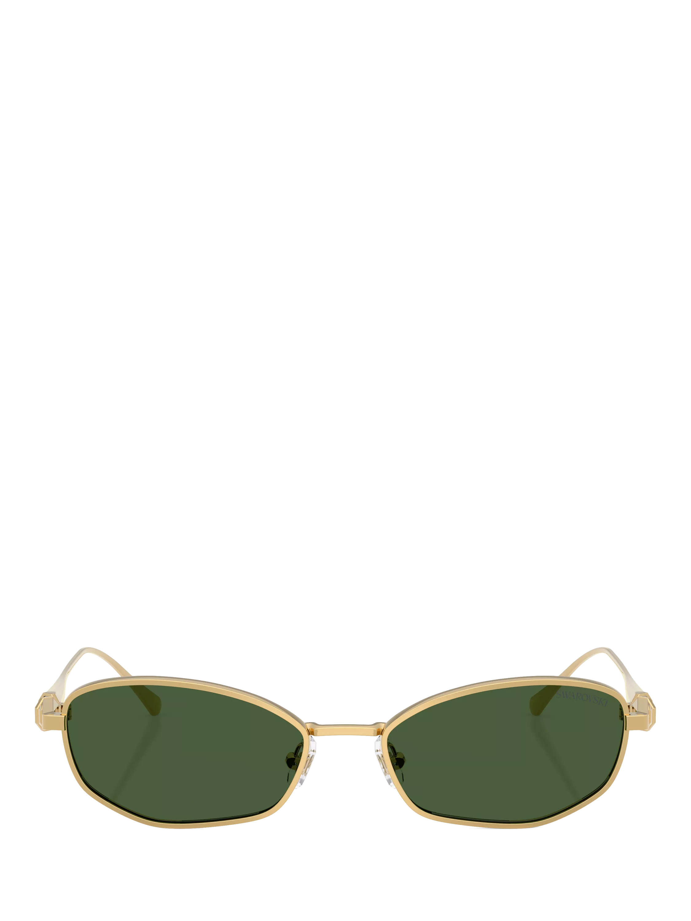 Swarovski pillow sunglasses gold green - British product