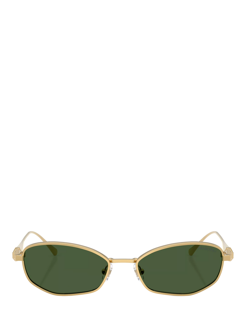 Swarovski pillow sunglasses gold green - British product
