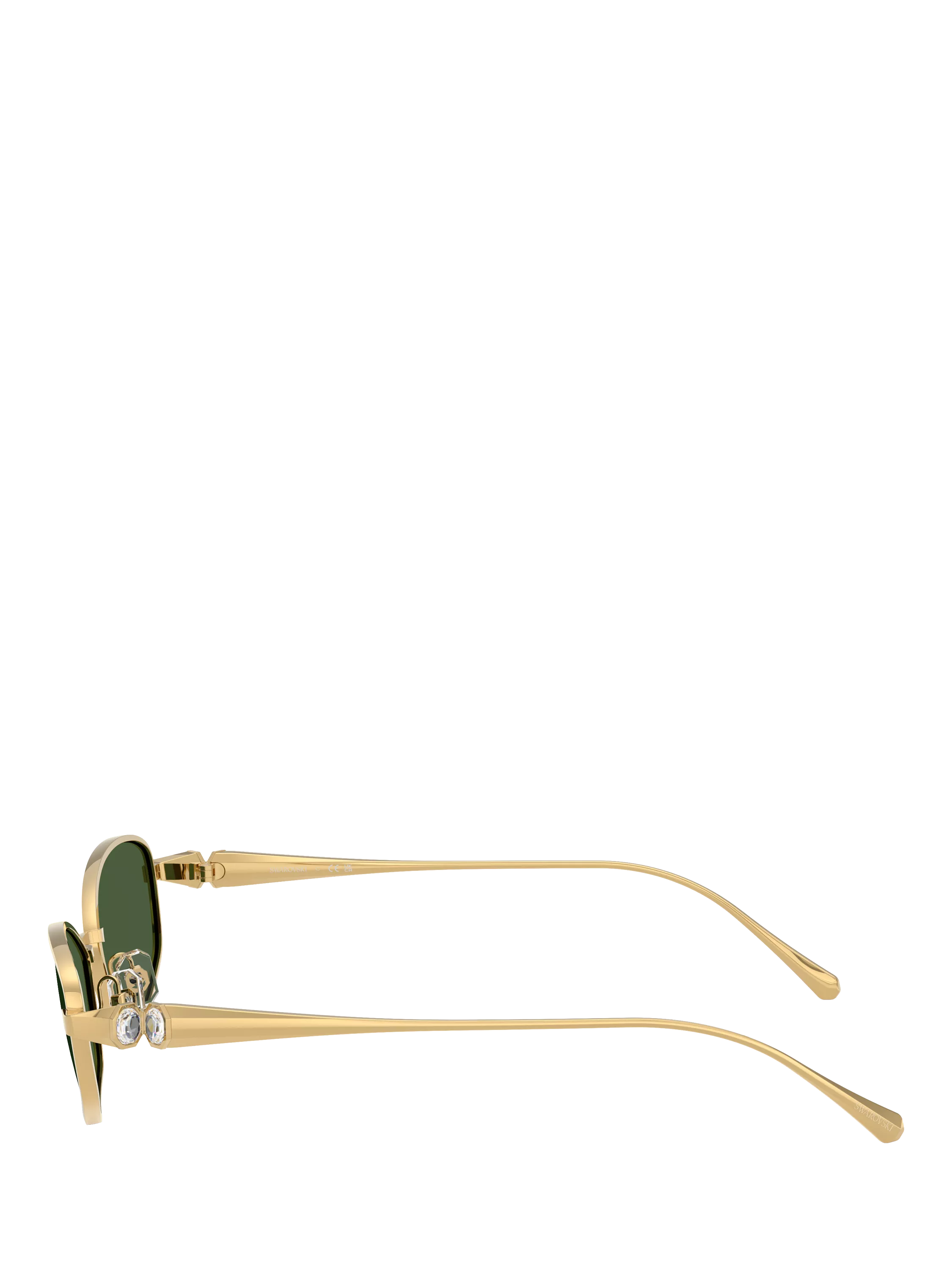 Swarovski pillow sunglasses gold green - British product