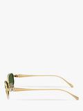 Swarovski pillow sunglasses gold green - British product