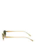 Swarovski pillow sunglasses gold green - British product