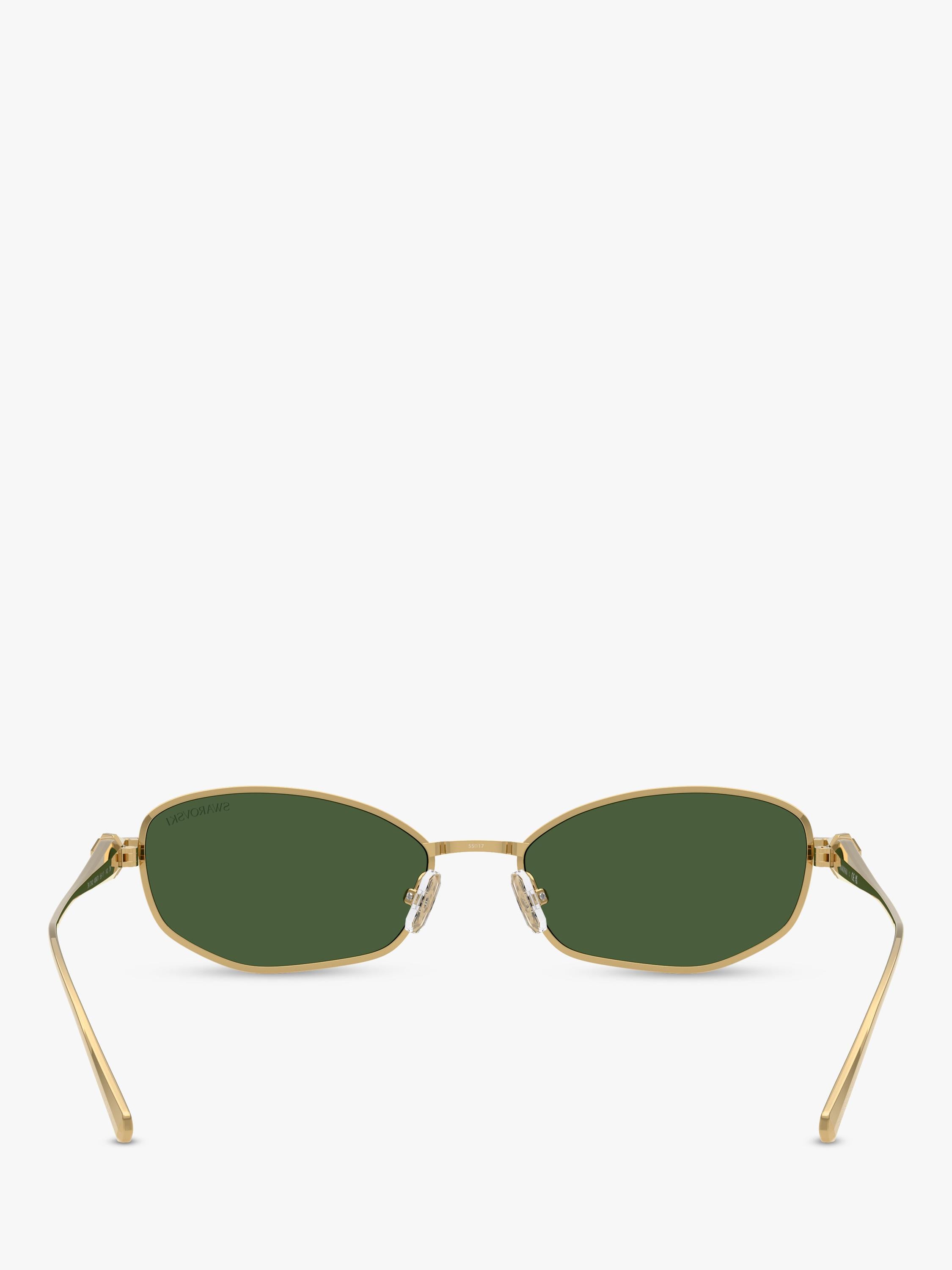 Swarovski pillow sunglasses gold green - British product