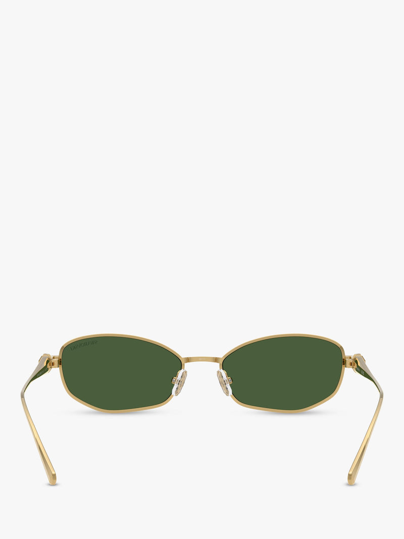 Swarovski pillow sunglasses gold green - British product
