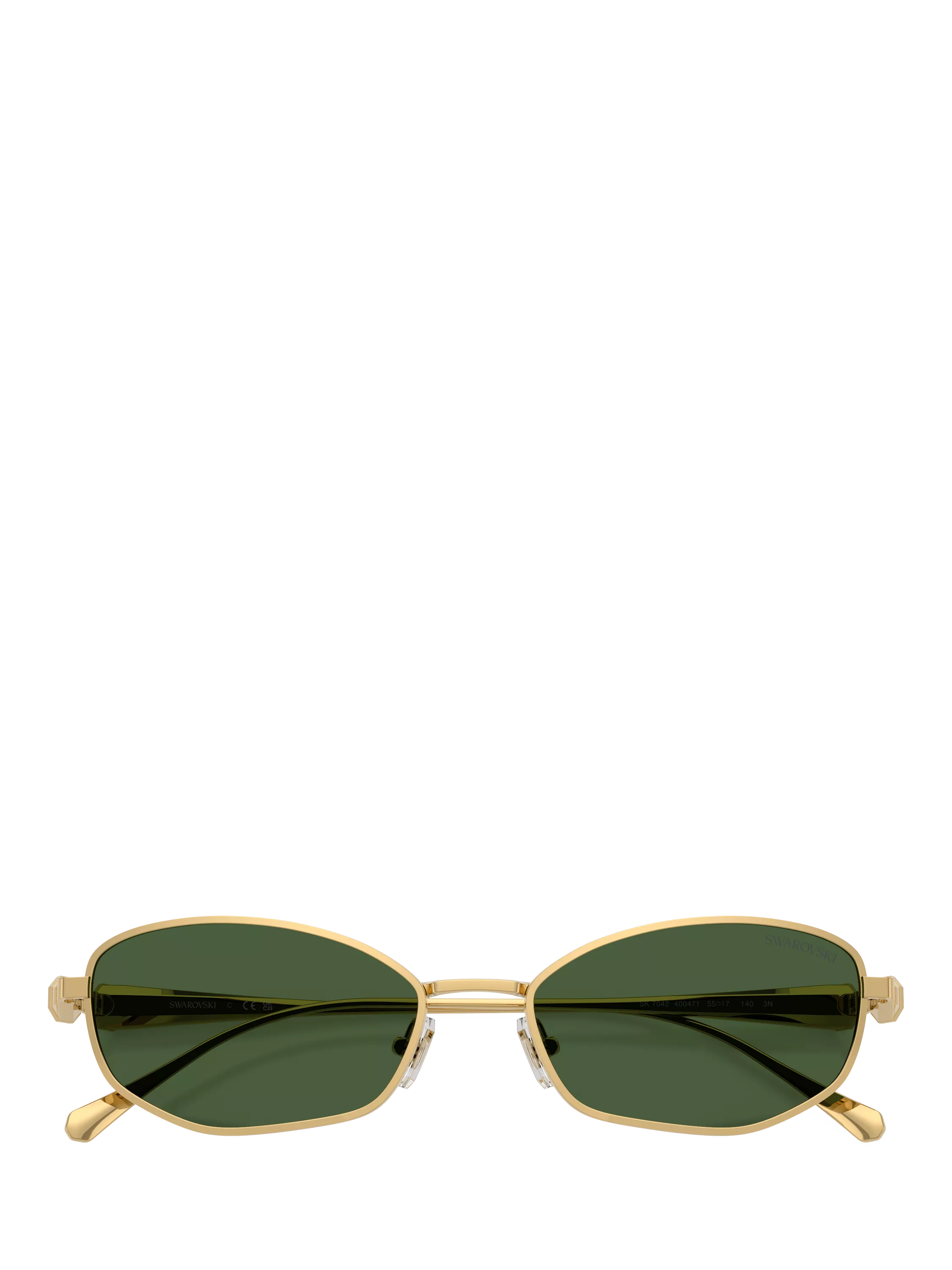 Swarovski pillow sunglasses gold green - British product