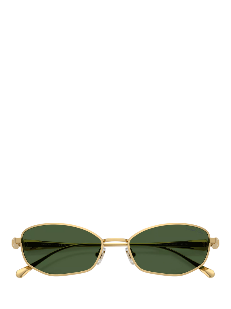 Swarovski pillow sunglasses gold green - British product
