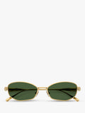 Swarovski pillow sunglasses gold green - British product