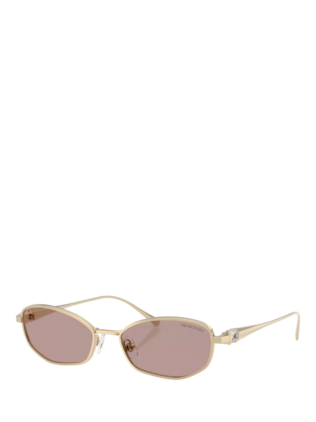 Swarovski Pillow Sunglasses pale gold brown, UK version