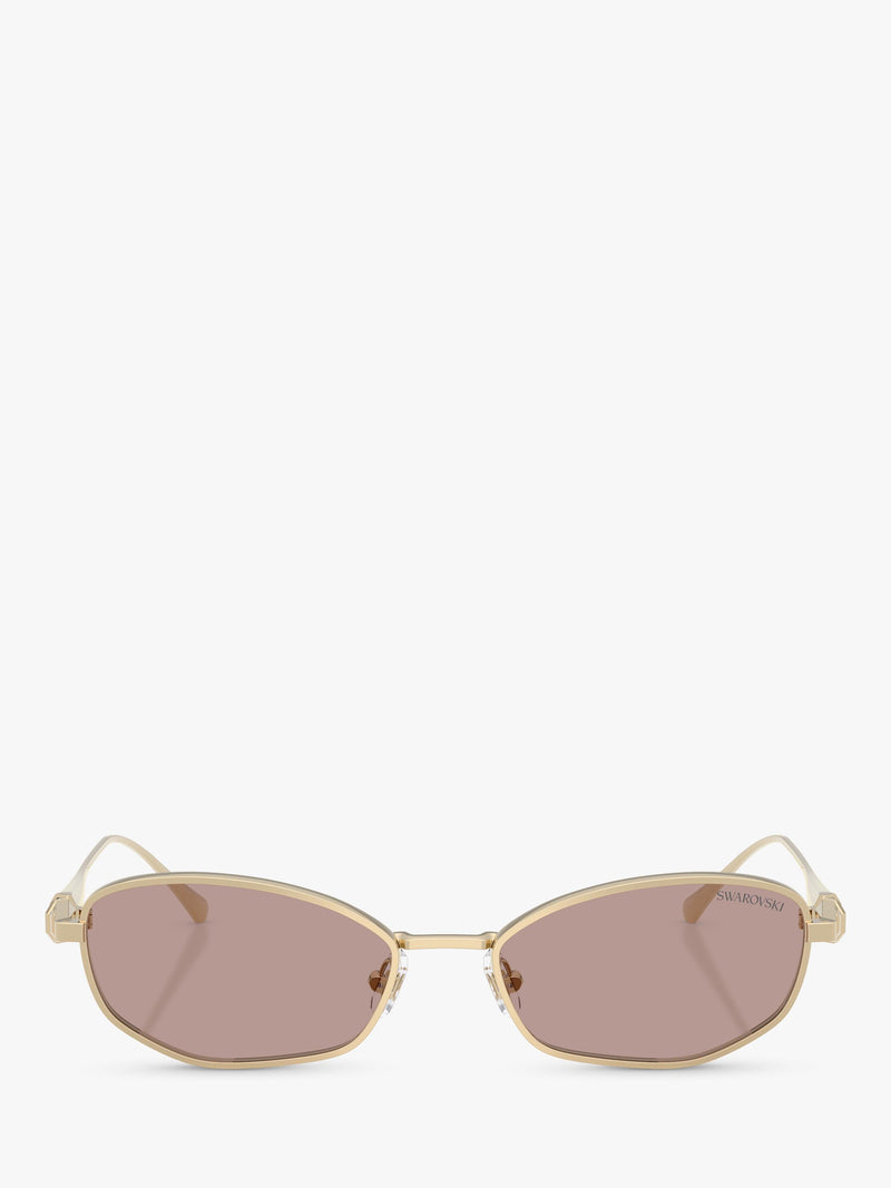 Swarovski Pillow Sunglasses pale gold brown, UK version