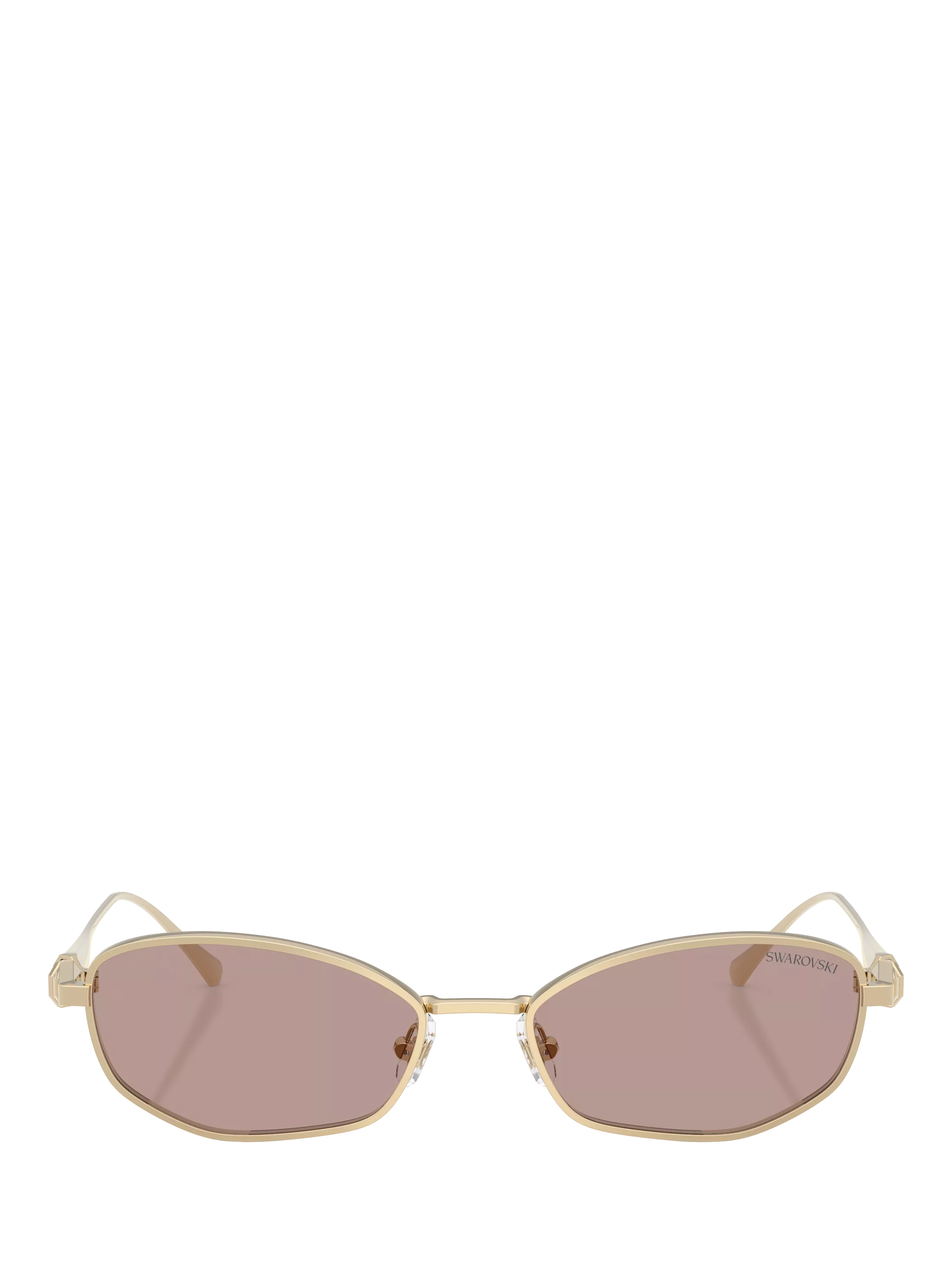 Swarovski Pillow Sunglasses pale gold brown, UK version