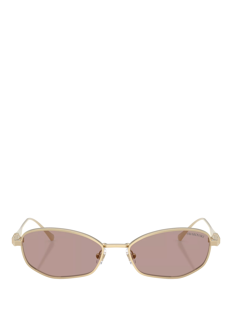 Swarovski Pillow Sunglasses pale gold brown, UK version