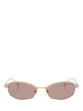 Swarovski Pillow Sunglasses pale gold brown, UK version